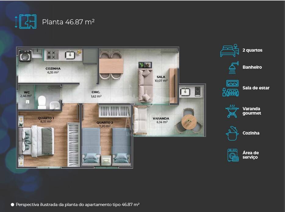 Apartamento à venda com 2 quartos, 43m² - Foto 21