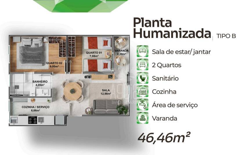 Casa à venda com 2 quartos, 46m² - Foto 25