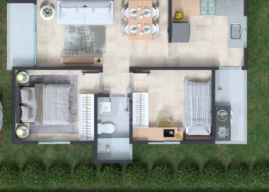 Casa à venda com 2 quartos, 50m² - Foto 2