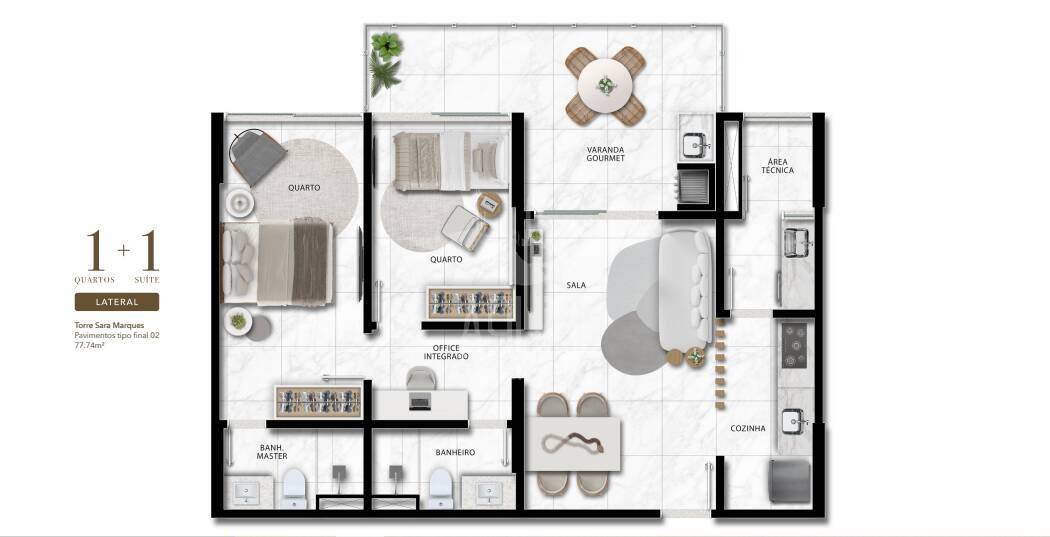 Apartamento à venda com 3 quartos, 107m² - Foto 8