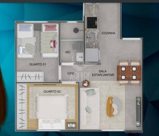 Apartamento à venda com 2 quartos, 41m² - Foto 7