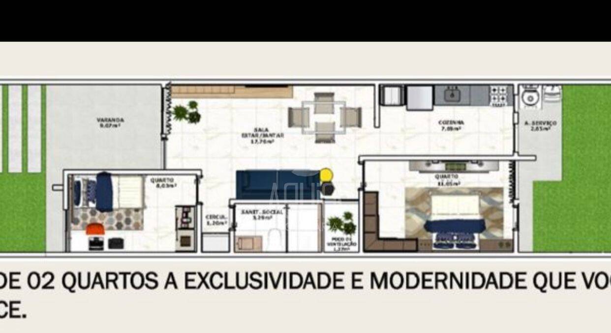 Casa à venda com 2 quartos, 66m² - Foto 2